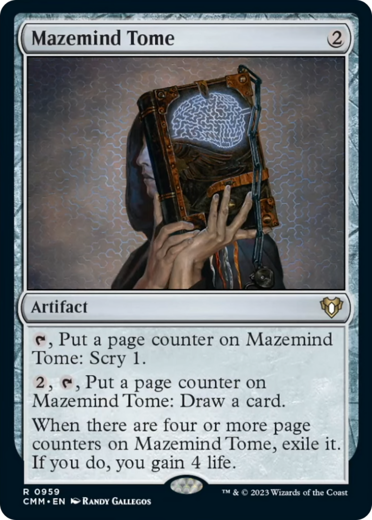 Mazemind Tome [Commander Masters] | Yard's Games Ltd