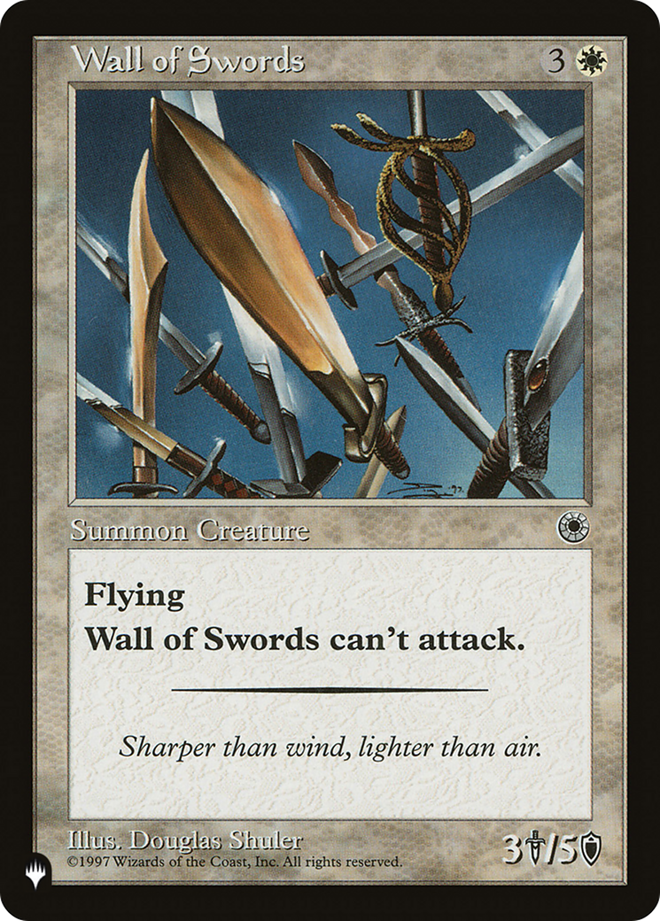 Wall of Swords [The List Reprints] | Yard's Games Ltd