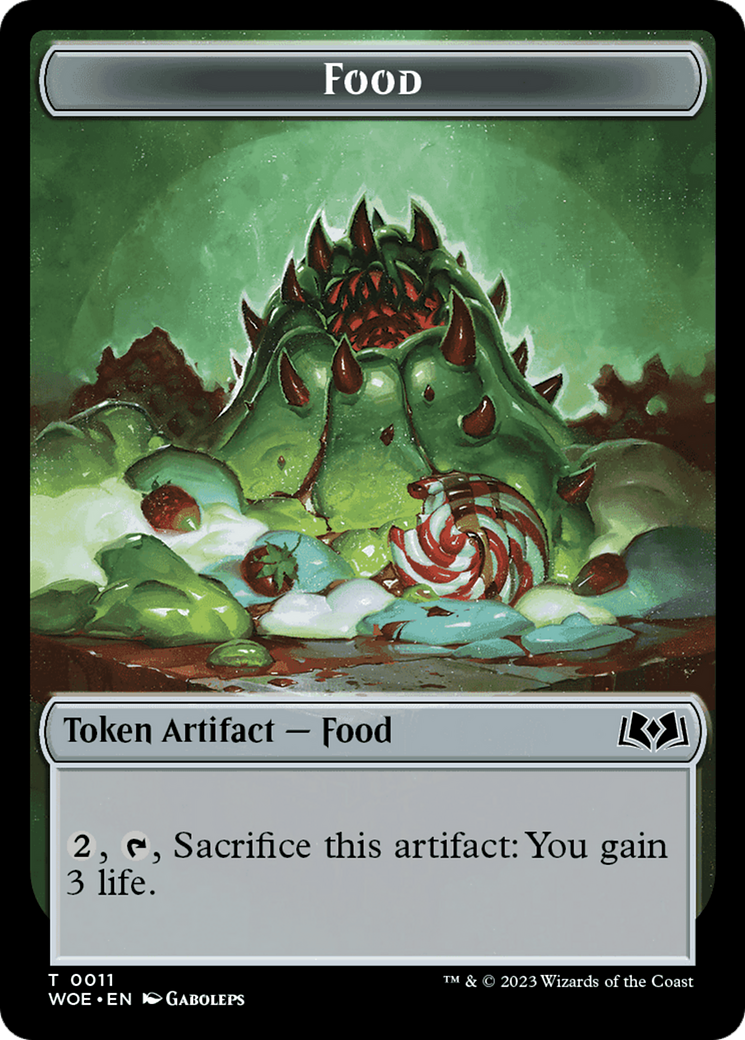 Mouse // Food (0011) Double-Sided Token [Wilds of Eldraine Tokens] | Yard's Games Ltd