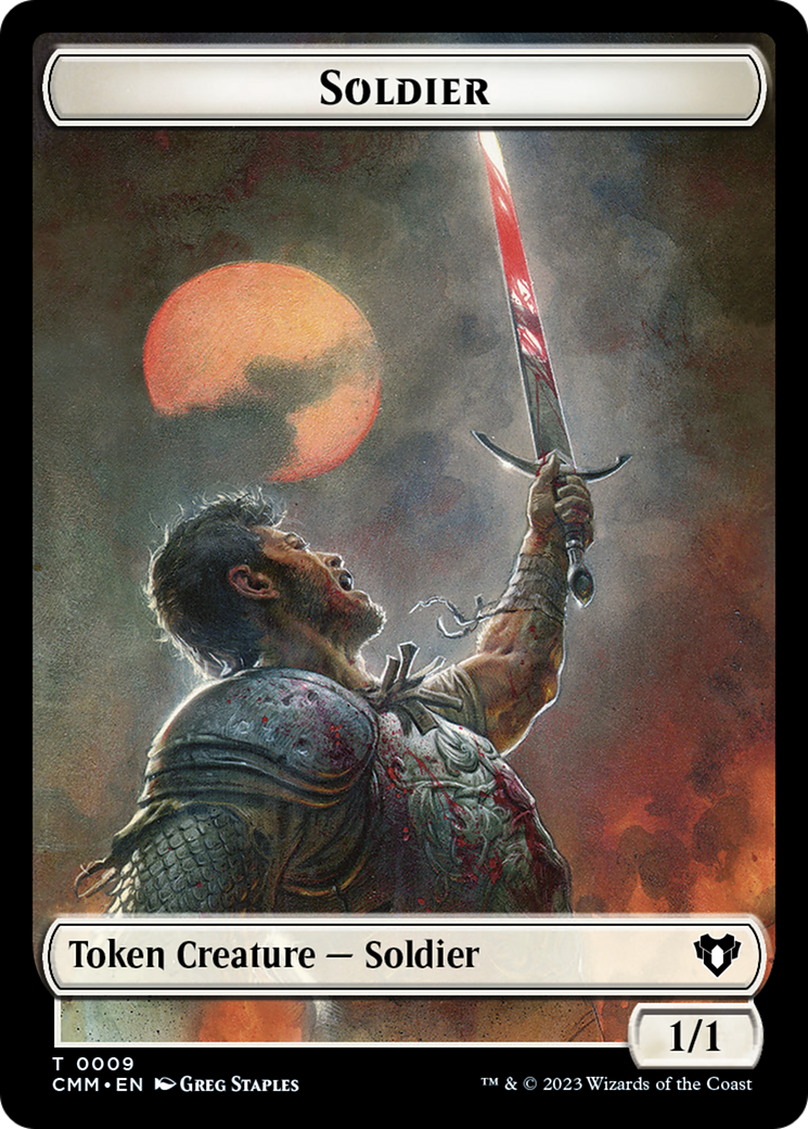 Soldier Token [Commander Masters Tokens] | Yard's Games Ltd