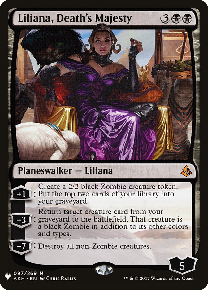 Liliana, Death's Majesty [The List] | Yard's Games Ltd