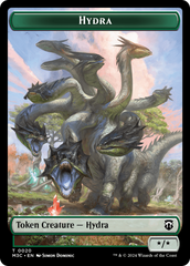 Hydra (Ripple Foil) // Boar Double-Sided Token [Modern Horizons 3 Commander Tokens] | Yard's Games Ltd