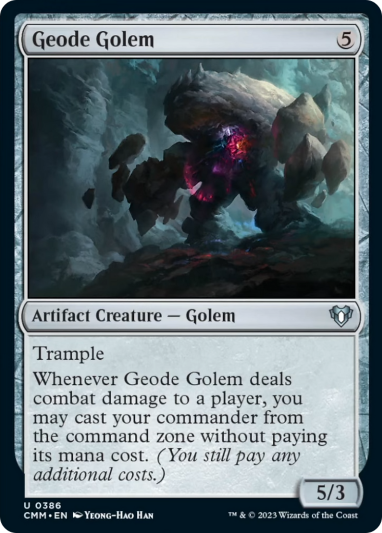 Geode Golem [Commander Masters] | Yard's Games Ltd