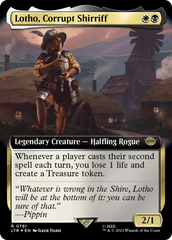 Lotho, Corrupt Shirriff (Extended Art) (Surge Foil) [The Lord of the Rings: Tales of Middle-Earth] | Yard's Games Ltd