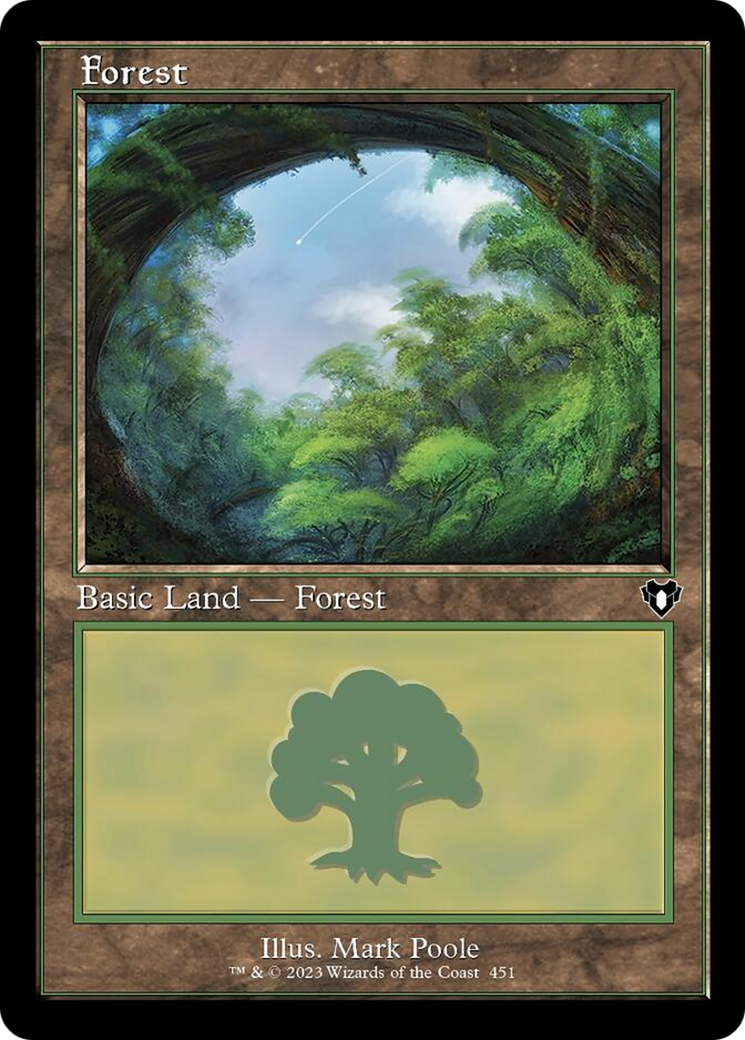 Forest (451) (Retro) [Commander Masters] | Yard's Games Ltd