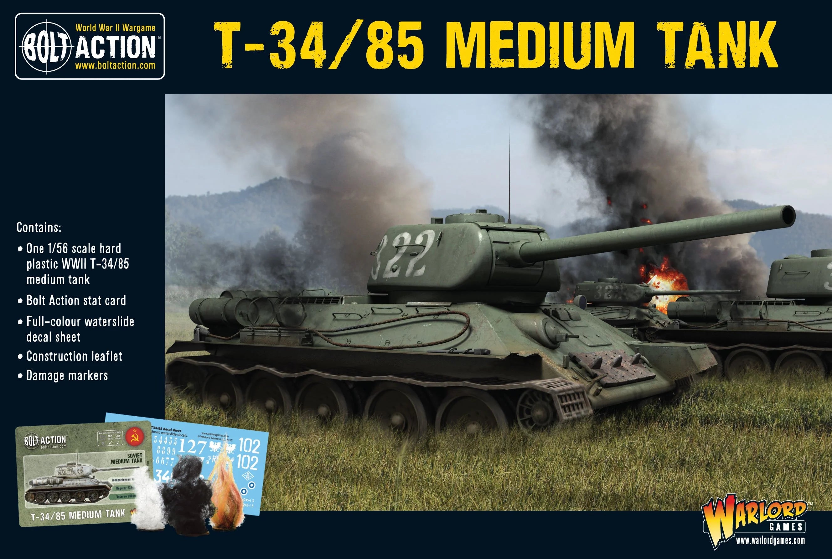 Bolt Action: T-34/85 Medium Tank [New] | Yard's Games Ltd