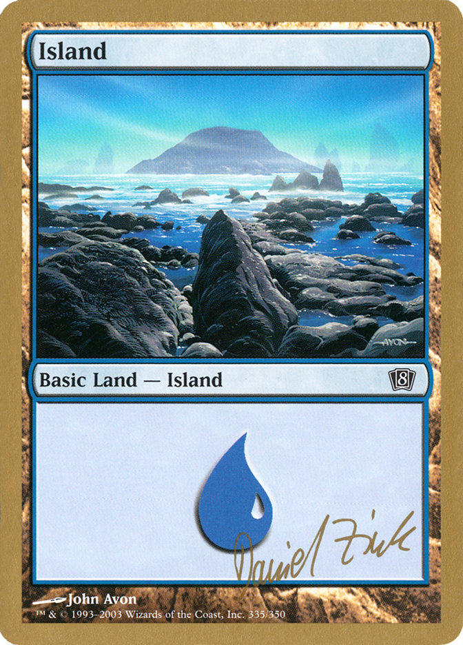 Island (dz335) (Daniel Zink) [World Championship Decks 2003] | Yard's Games Ltd