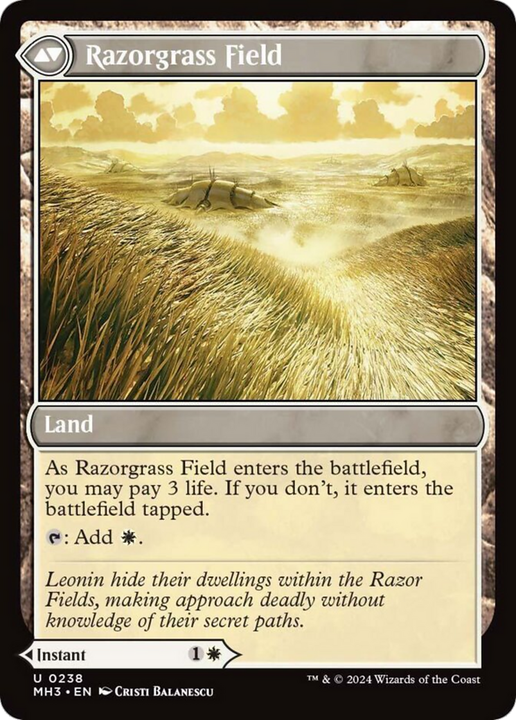 Razorgrass Ambush // Razorgrass Field [Modern Horizons 3] | Yard's Games Ltd