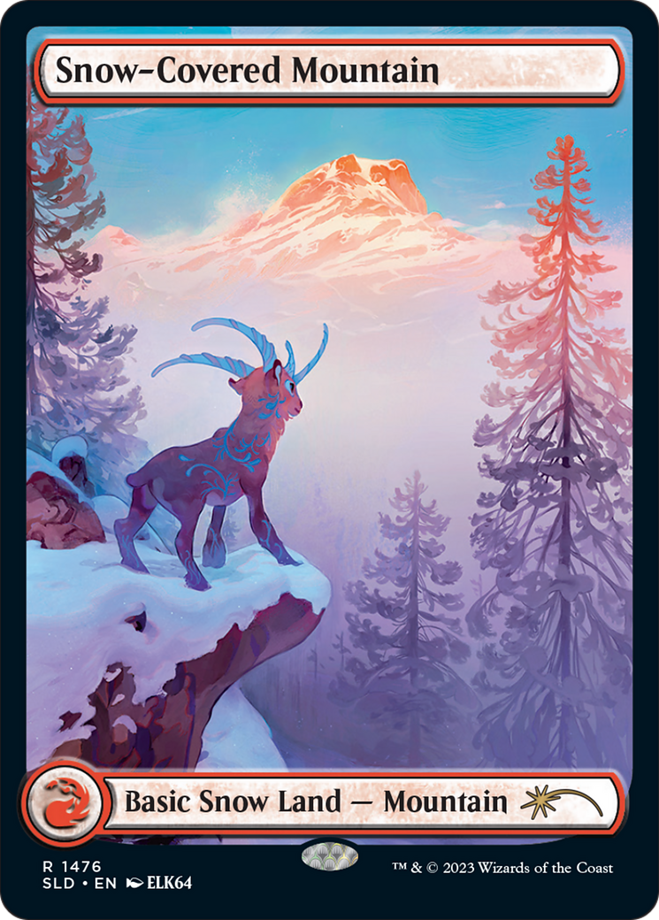 Snow-Covered Mountain (1476) [Secret Lair Drop Series] | Yard's Games Ltd