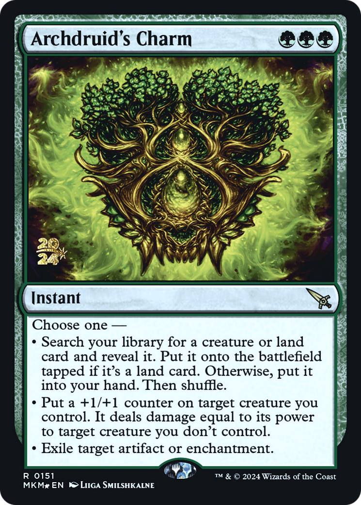 Archdruid's Charm [Murders at Karlov Manor Prerelease Promos] | Yard's Games Ltd