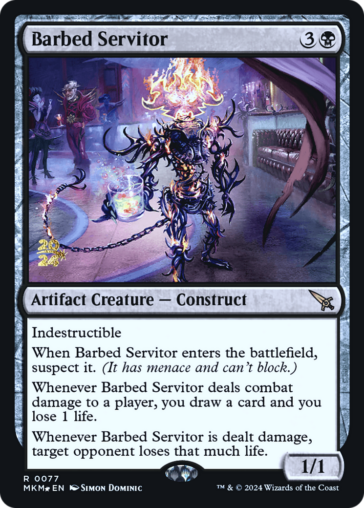 Barbed Servitor [Murders at Karlov Manor Prerelease Promos] | Yard's Games Ltd