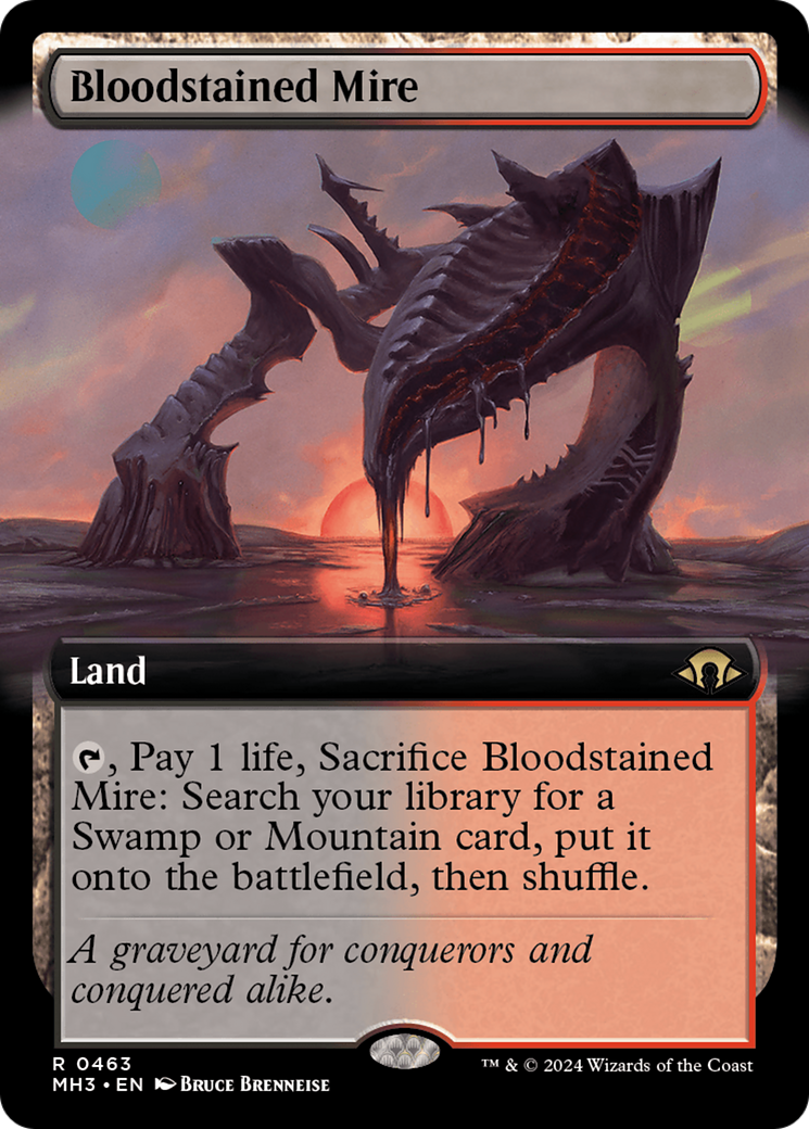 Bloodstained Mire (Extended Art) [Modern Horizons 3] | Yard's Games Ltd