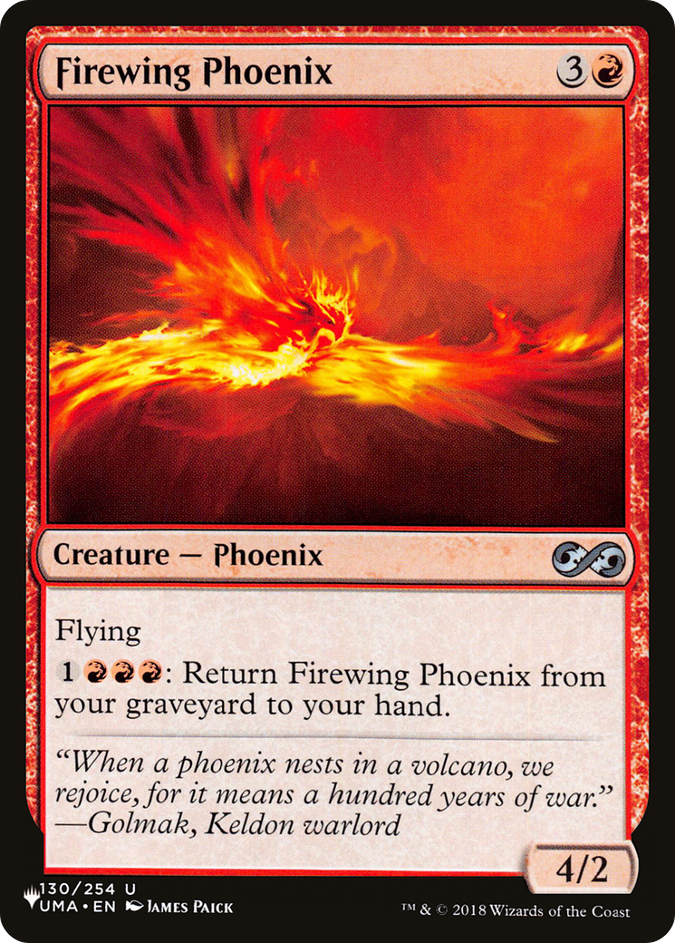 Firewing Phoenix [The List] | Yard's Games Ltd