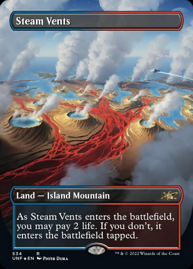 Steam Vents (Borderless) (Galaxy Foil) [Unfinity] | Yard's Games Ltd