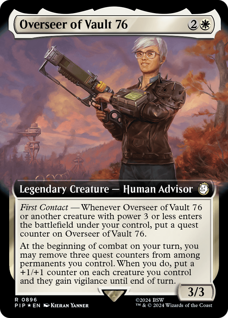 Overseer of Vault 76 (Extended Art) (Surge Foil) [Fallout] | Yard's Games Ltd