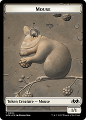 Mouse // Food (0010) Double-Sided Token [Wilds of Eldraine Tokens] | Yard's Games Ltd