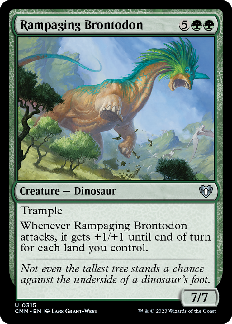 Rampaging Brontodon [Commander Masters] | Yard's Games Ltd