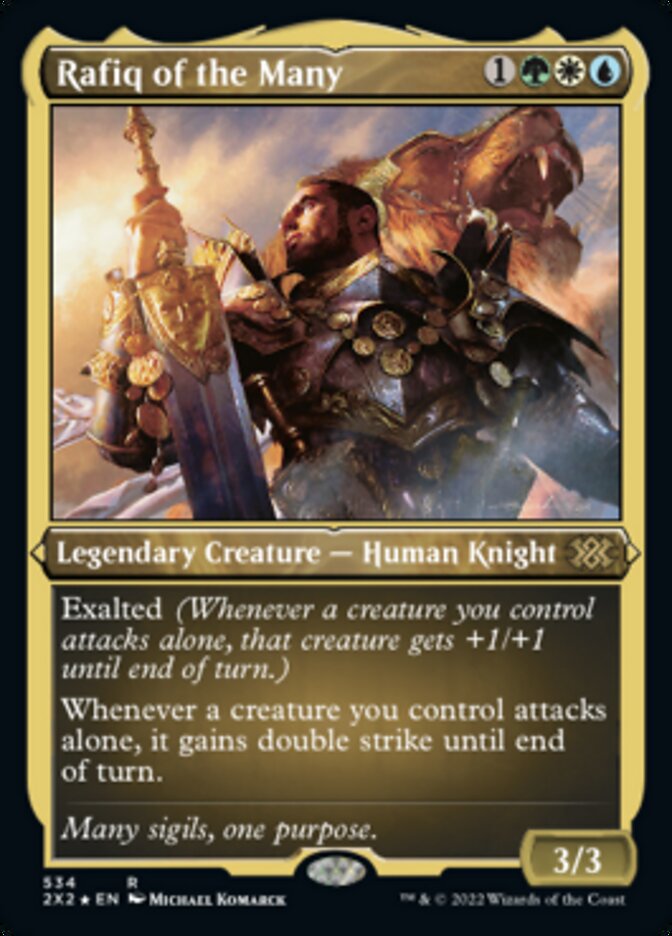 Rafiq of the Many (Foil Etched) [Double Masters 2022] | Yard's Games Ltd