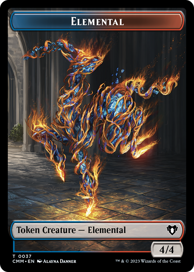 Elemental Token (37) [Commander Masters Tokens] | Yard's Games Ltd