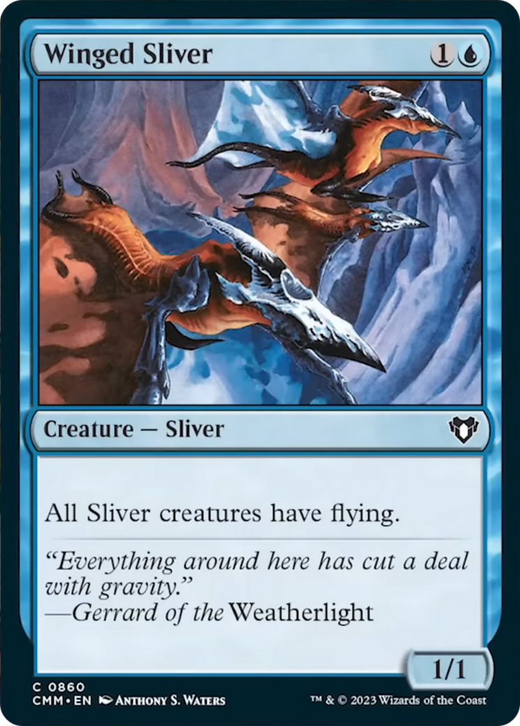 Winged Sliver [Commander Masters] | Yard's Games Ltd