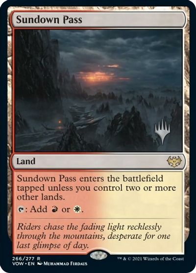 Sundown Pass (Promo Pack) [Innistrad: Crimson Vow Promos] | Yard's Games Ltd