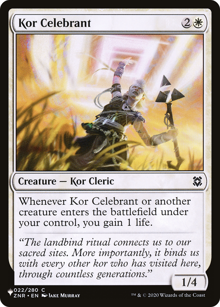 Kor Celebrant [The List] | Yard's Games Ltd