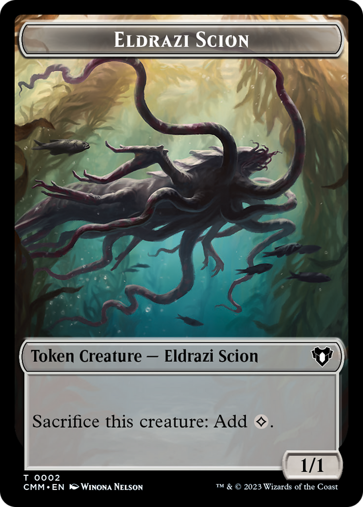 Eldrazi Scion // Myr Double-Sided Token [Commander Masters Tokens] | Yard's Games Ltd