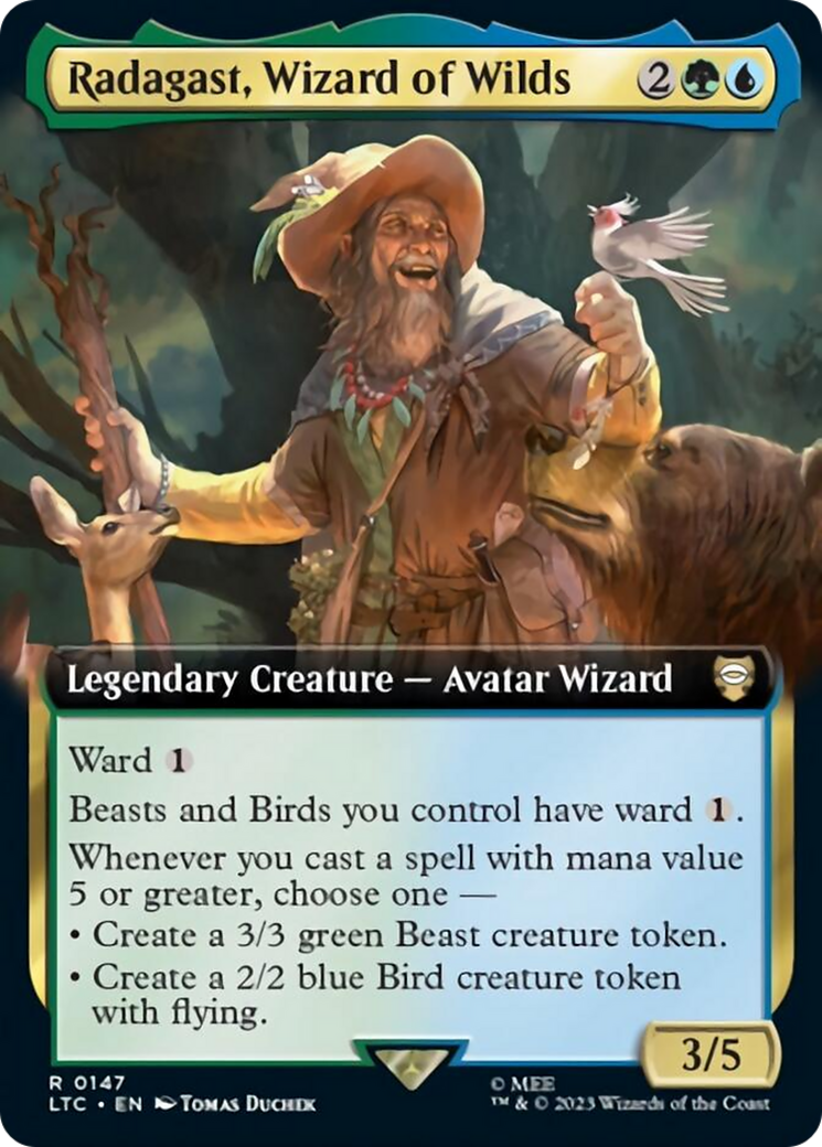 Radagast, Wizard of Wilds (Extended Art) [The Lord of the Rings: Tales of Middle-Earth Commander] | Yard's Games Ltd