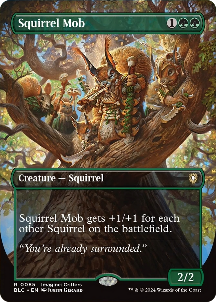 Squirrel Mob (Borderless) [Bloomburrow Commander] | Yard's Games Ltd