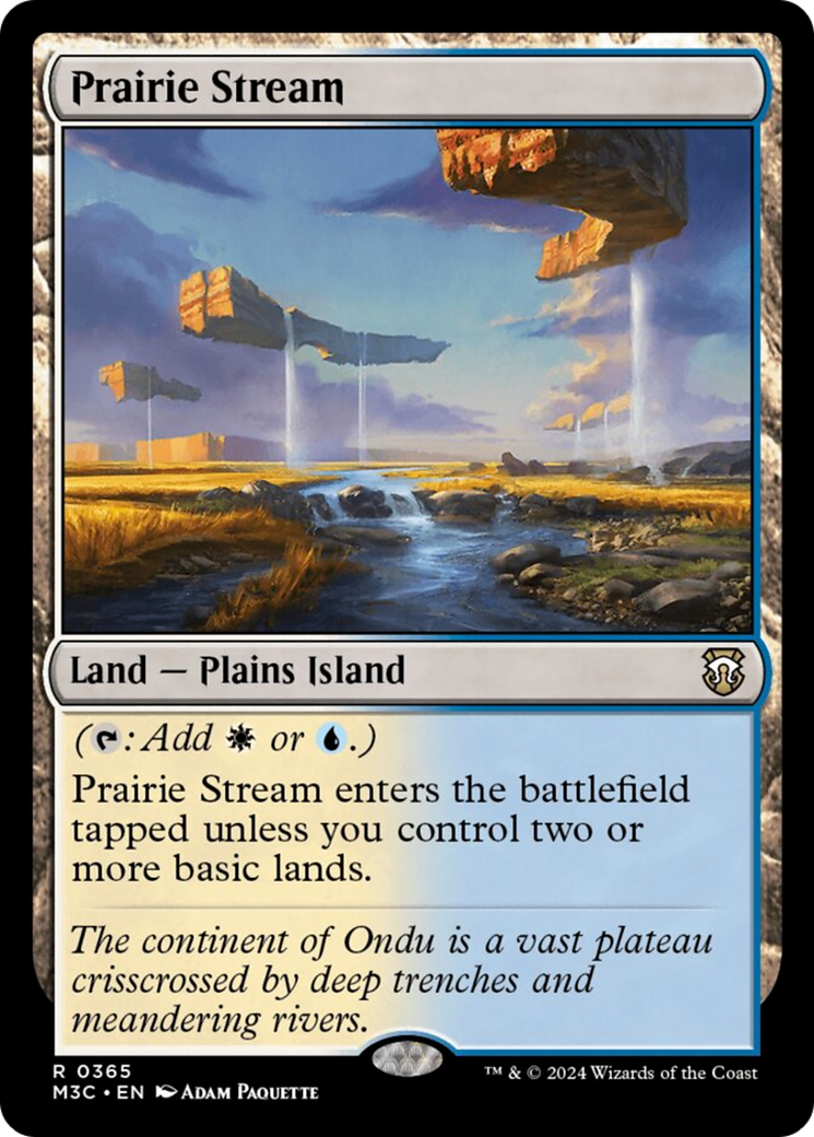 Prairie Stream (Ripple Foil) [Modern Horizons 3 Commander] | Yard's Games Ltd