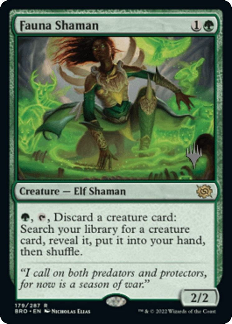 Fauna Shaman (Promo Pack) [The Brothers' War Promos] | Yard's Games Ltd