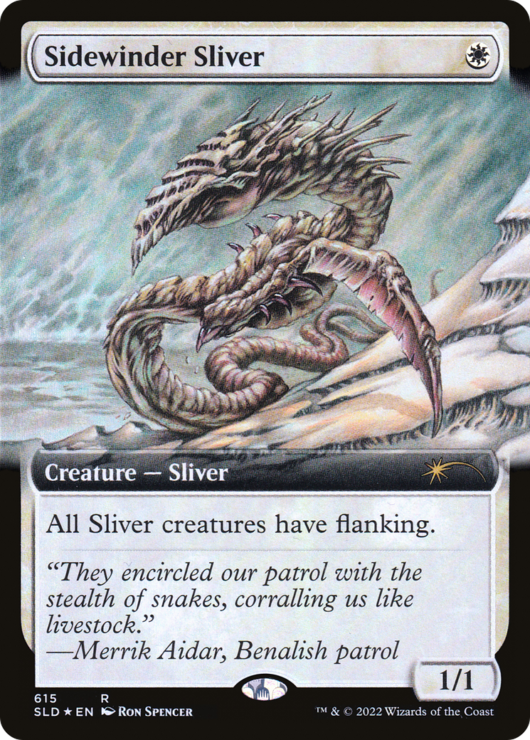 Sidewinder Sliver (Extended Art) [Secret Lair Drop Promos] | Yard's Games Ltd