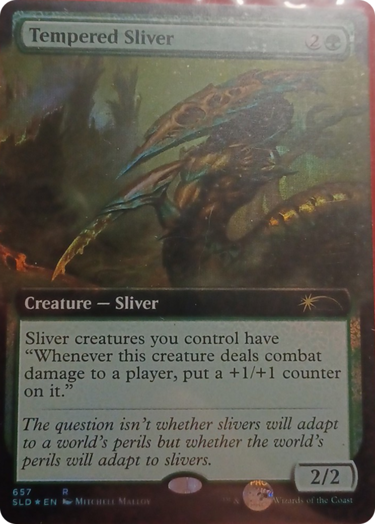 Tempered Sliver (Extended Art) [Secret Lair Drop Promos] | Yard's Games Ltd