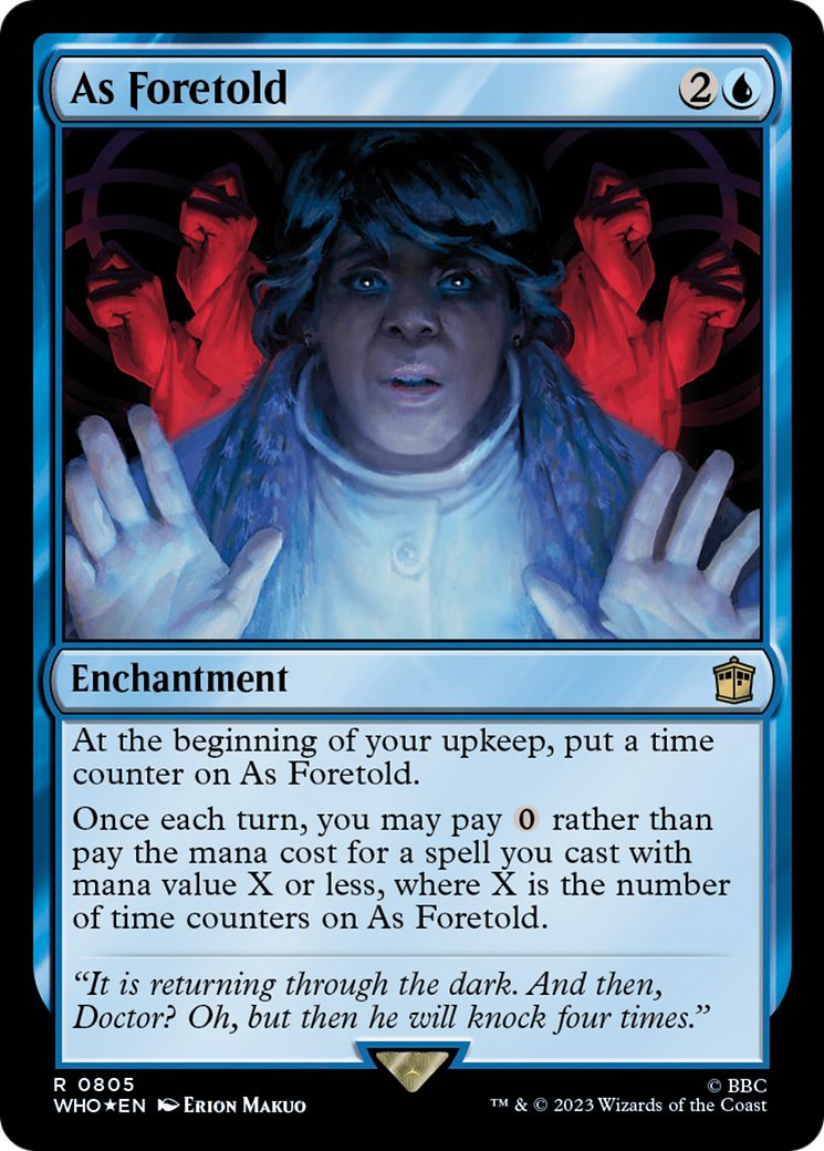 As Foretold (Surge Foil) [Doctor Who] | Yard's Games Ltd