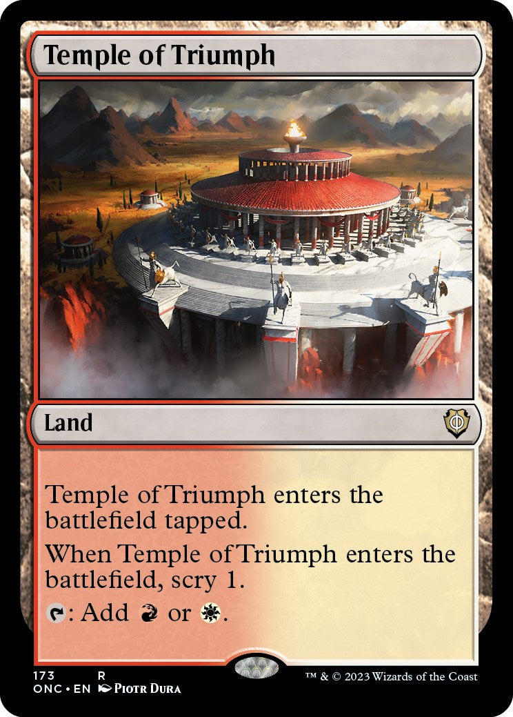 Temple of Triumph [Phyrexia: All Will Be One Commander] | Yard's Games Ltd