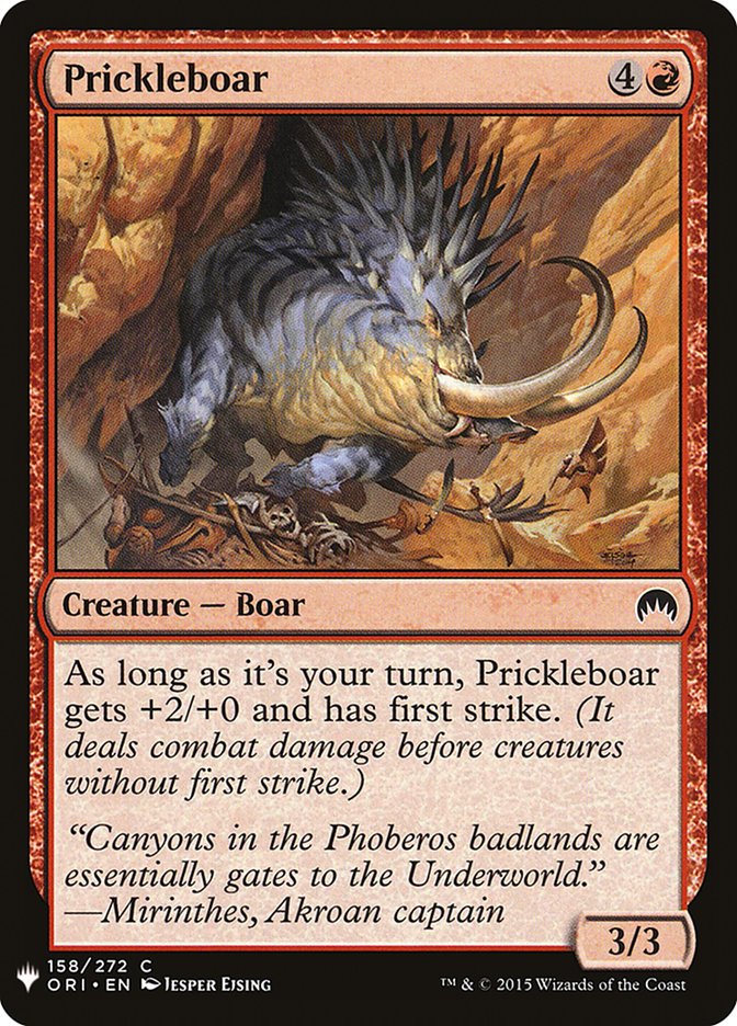 Prickleboar [Mystery Booster] | Yard's Games Ltd