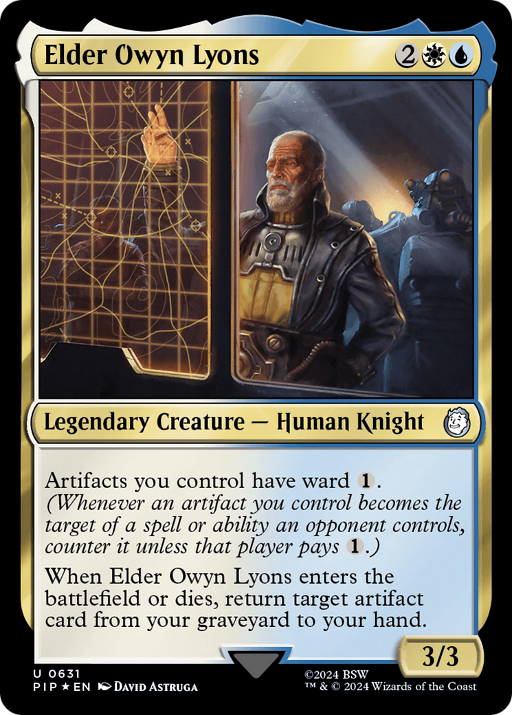 Elder Owyn Lyons (Surge Foil) [Fallout] | Yard's Games Ltd