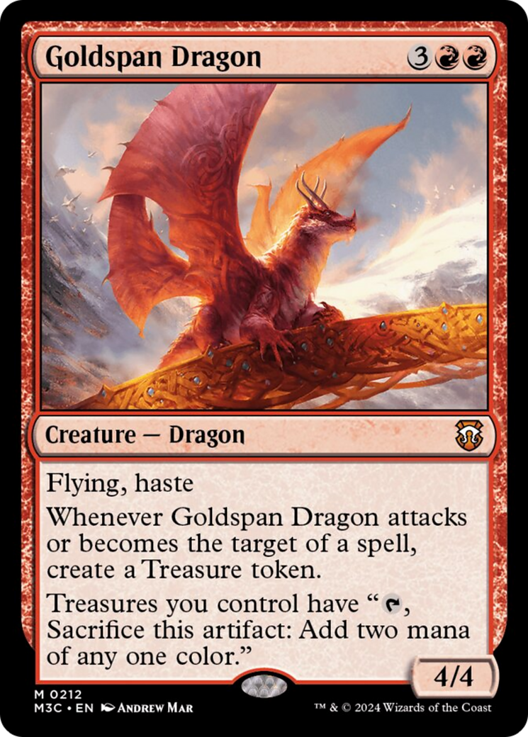 Goldspan Dragon [Modern Horizons 3 Commander] | Yard's Games Ltd