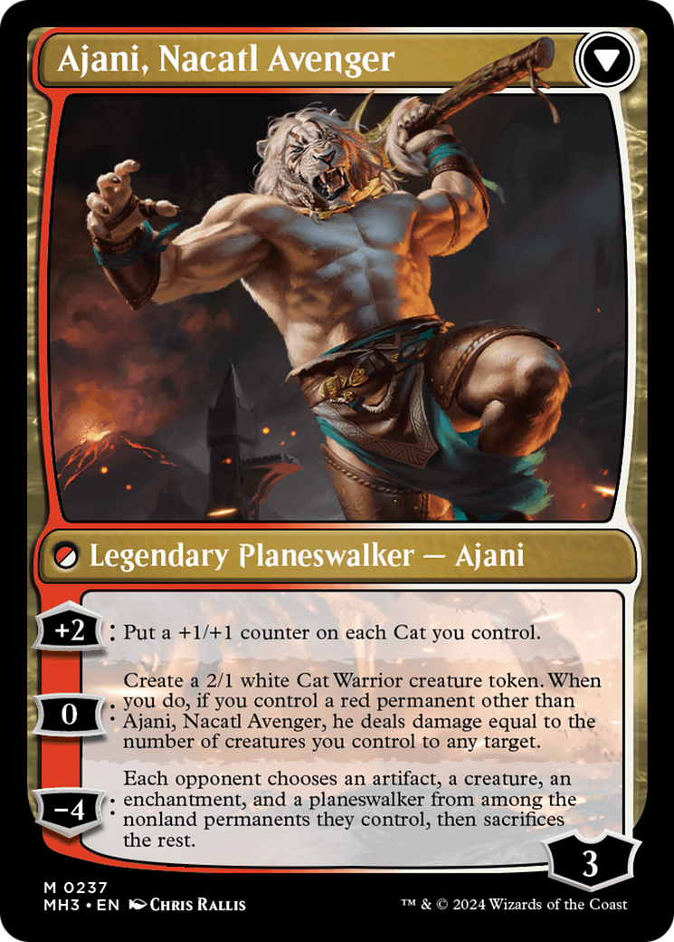 Ajani, Nacatl Pariah // Ajani, Nacatl Avenger [Modern Horizons 3] | Yard's Games Ltd