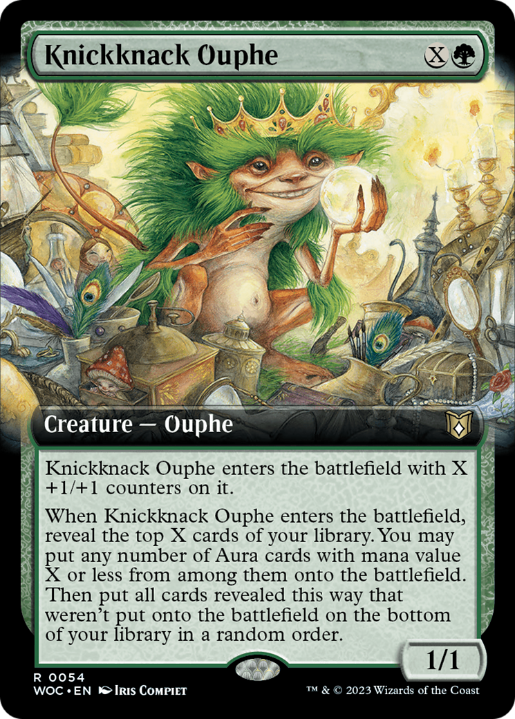 Knickknack Ouphe (Extended Art) [Wilds of Eldraine Commander] | Yard's Games Ltd