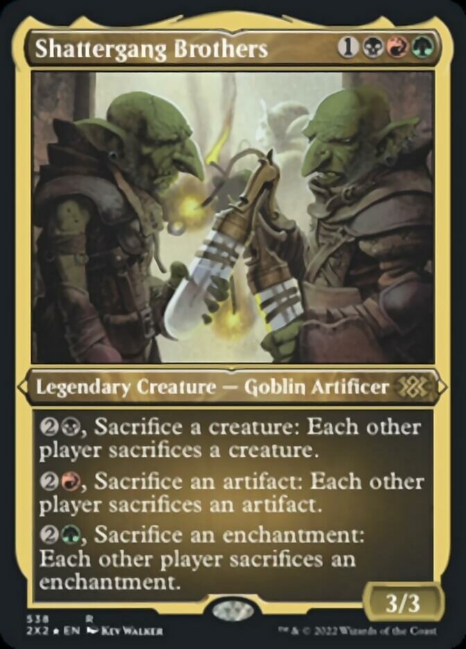 Shattergang Brothers (Foil Etched) [Double Masters 2022] | Yard's Games Ltd