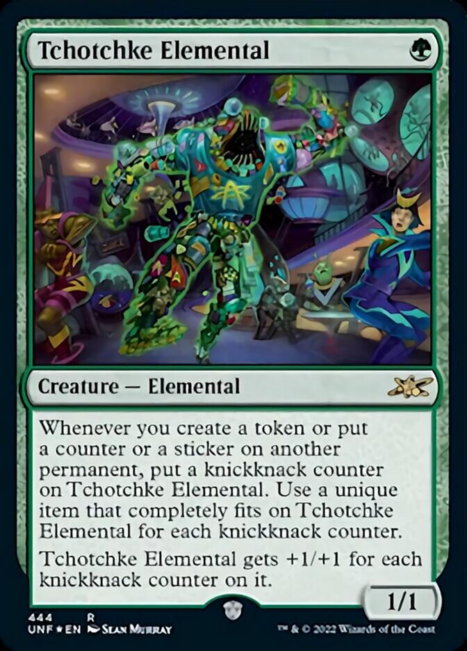 Tchotchke Elemental (Galaxy Foil) [Unfinity] | Yard's Games Ltd