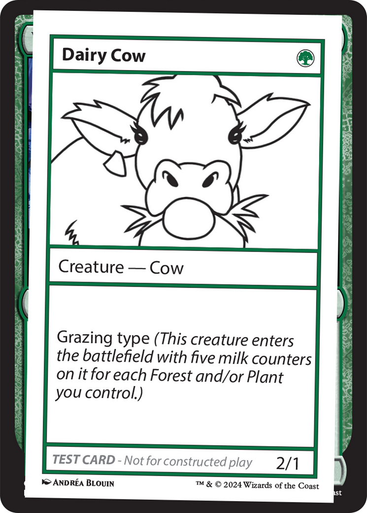 Dairy Cow [Mystery Booster 2 Playtest Cards] | Yard's Games Ltd