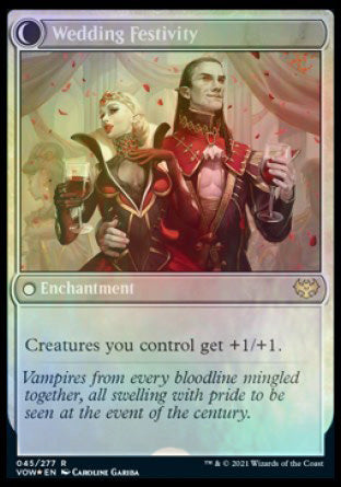 Wedding Announcement // Wedding Festivity [Innistrad: Crimson Vow Prerelease Promos] | Yard's Games Ltd