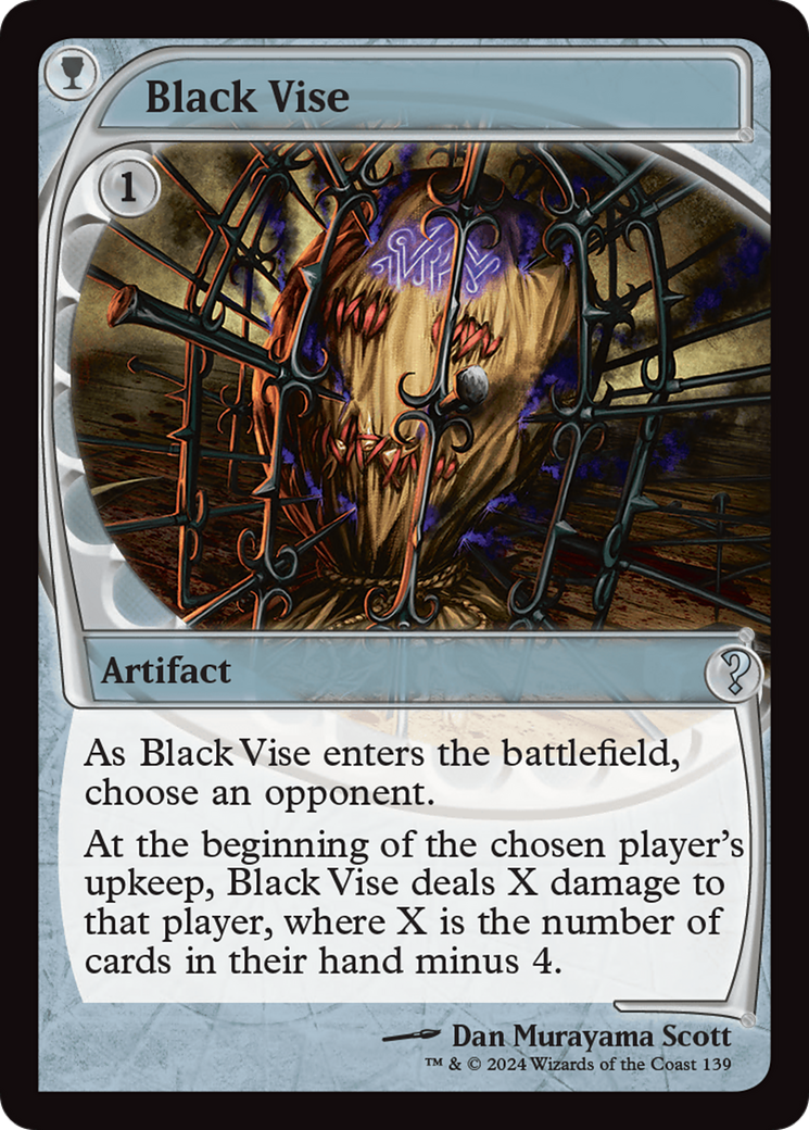 Black Vise (Future Sight) [Mystery Booster 2] | Yard's Games Ltd