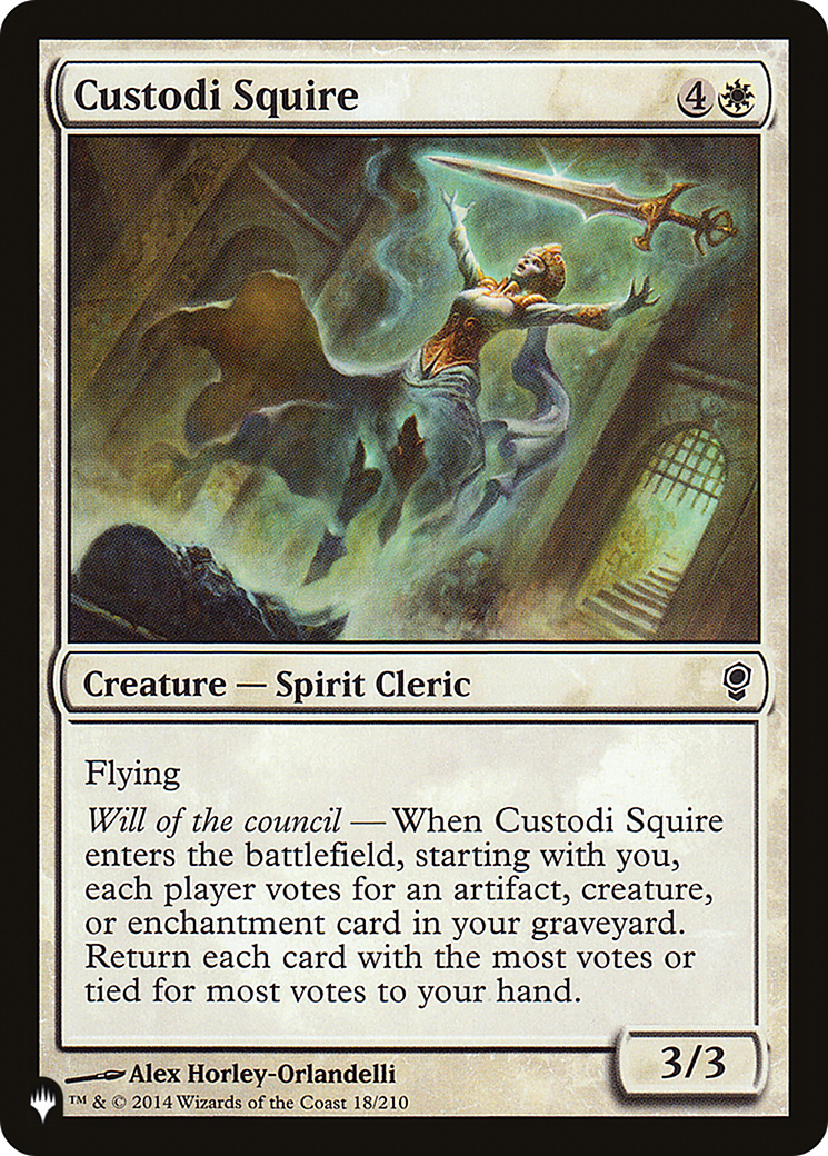 Custodi Squire [The List Reprints] | Yard's Games Ltd