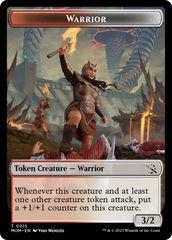 Warrior // Phyrexian Hydra (11) Double-Sided Token [March of the Machine Tokens] | Yard's Games Ltd