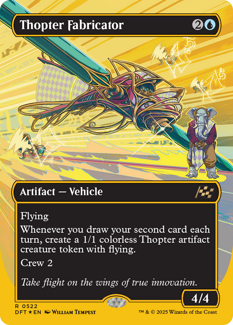 Thopter Fabricator (Borderless) (First-Place Foil) [Aetherdrift] | Yard's Games Ltd