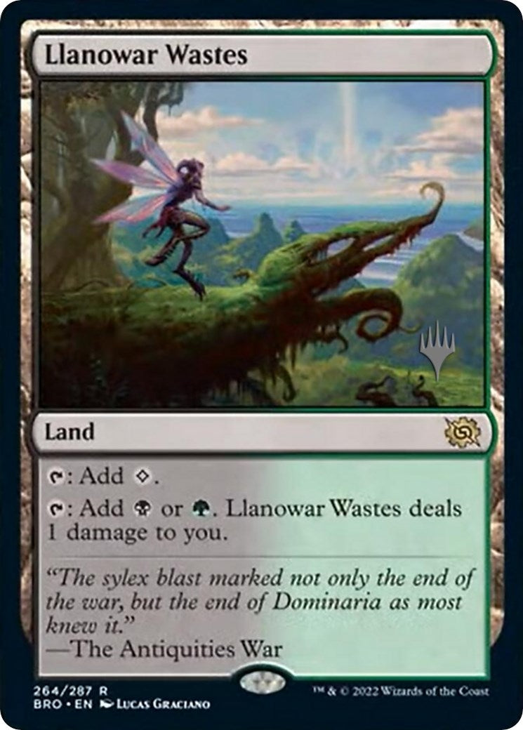 Llanowar Wastes (Promo Pack) [The Brothers' War Promos] | Yard's Games Ltd