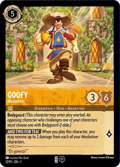 Goofy - Musketeer (12/P1) [Promo Cards] | Yard's Games Ltd